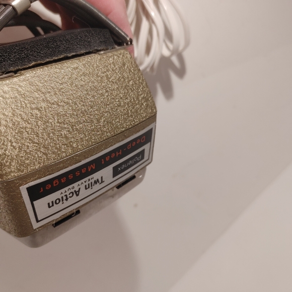 Vintage POLLENEX 2-Speed Electric DEEP HEAT Vibrating Hand Massager Model HM-85 - Picture 11 of 12